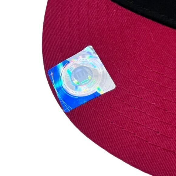 Arkansas‎ Razorbacks Going Yard Adjustable Strap Baseball Cap Black Hat Red Bill - Picture 3 of 7